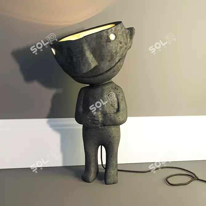 Handmade Table Lamp 3D model image 1