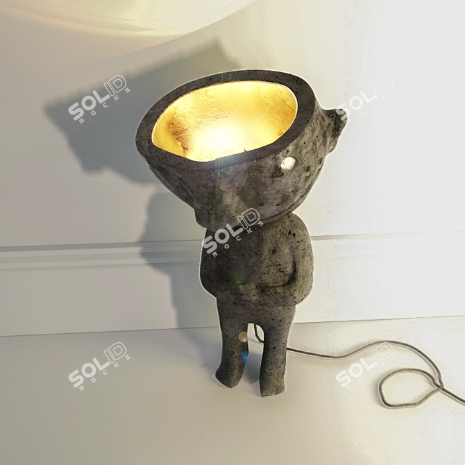 Handmade Table Lamp 3D model image 2