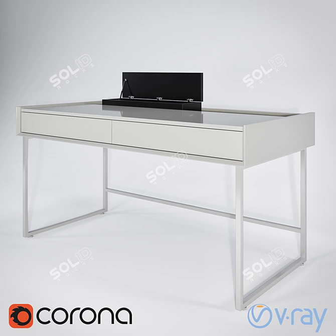 Sleek Notule Desk by Ligne Roset 3D model image 1