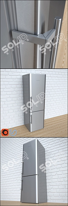 Liebherr CUesf 4023: Stylish Fridge with Advanced Features 3D model image 1