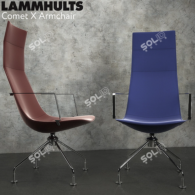 Comet X: Modern Office Chair 3D model image 1