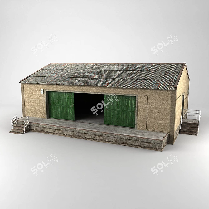 Battlefield 3 Old Building 3D model image 1