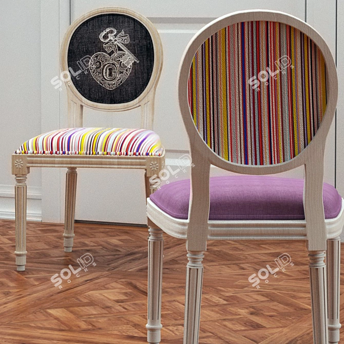 Cozy Tissue Chairs by Les Toiles 3D model image 2