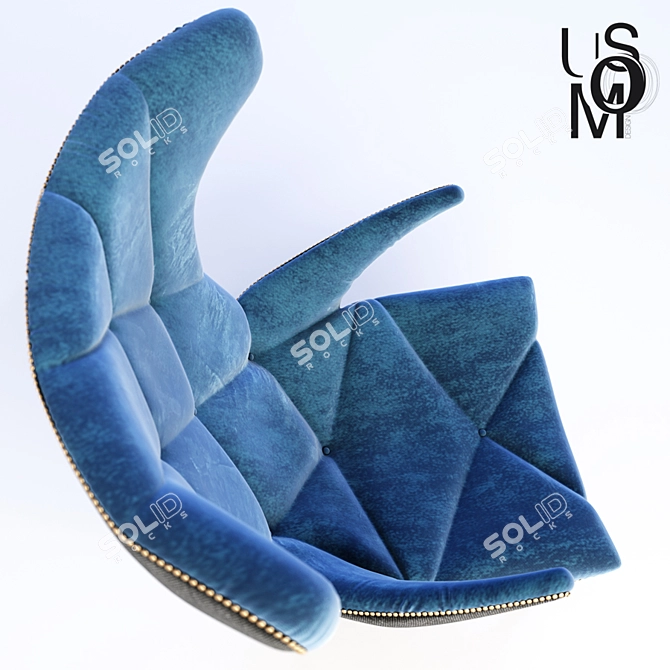 UMOS Comfort Armchair 3D model image 2