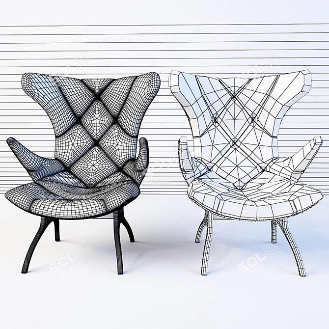 UMOS Comfort Armchair 3D model image 3