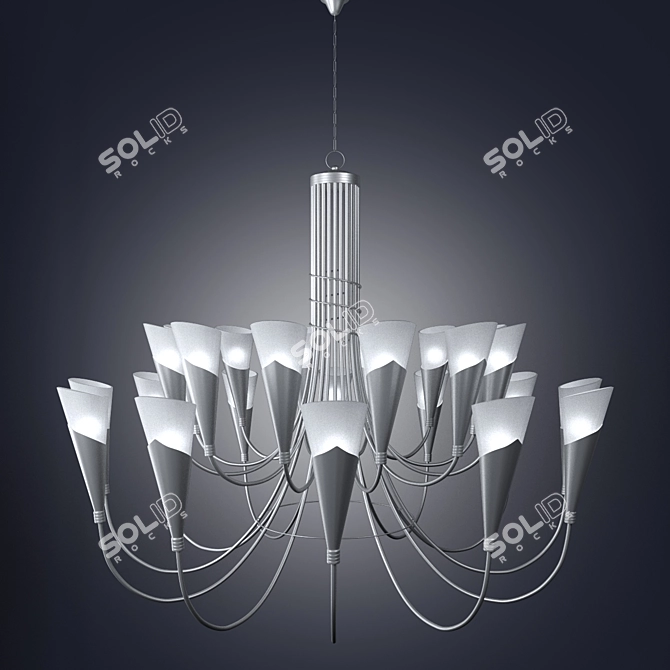 Campagnola Chandelier - Stylish Ceiling Lighting 3D model image 1