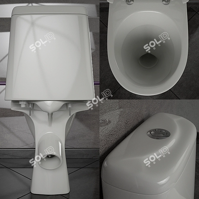 Compact WC Original Set 3D model image 3