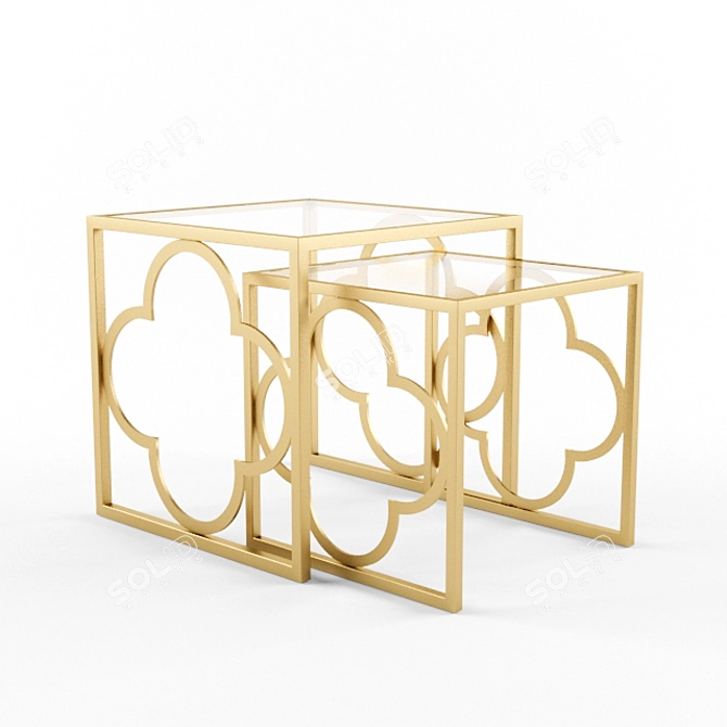 Ava Nest: Chic Coffee Tables 3D model image 1