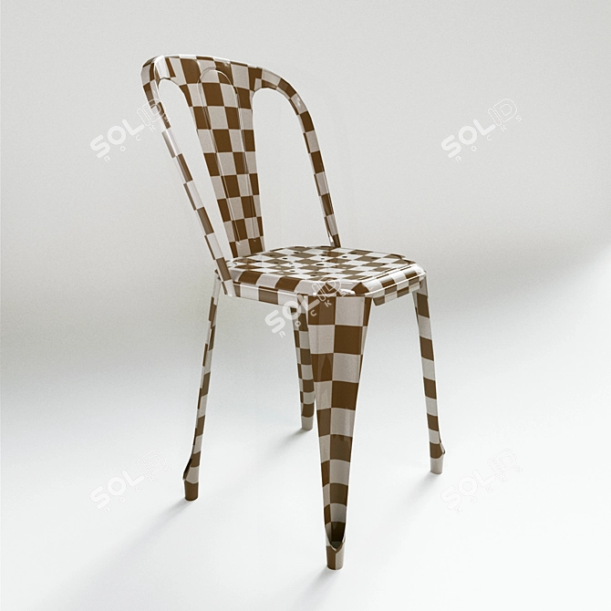 Vintage Loft Chair 3D model image 3