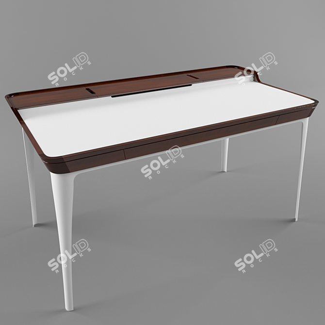 Sleek Airia Desk: Contemporary Elegance 3D model image 1