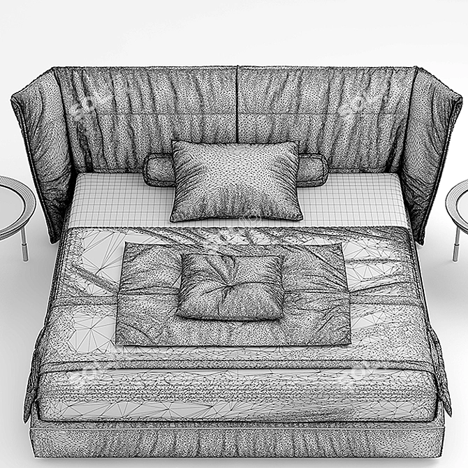 Sedona Bed: Luxury and Elegance 3D model image 3