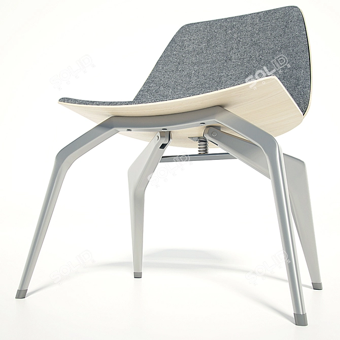 Sleek Spider Chair, Max + Vray 3D model image 3