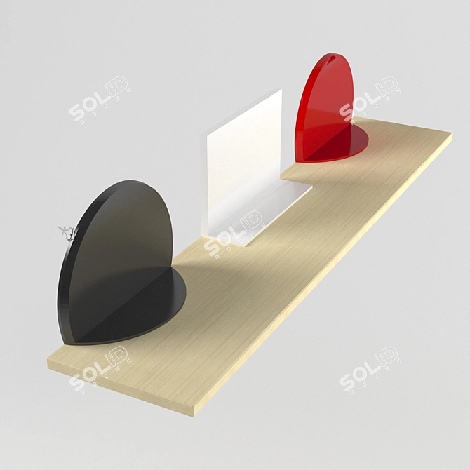 Modern Minimalist Unfinished Clock 3D model image 3