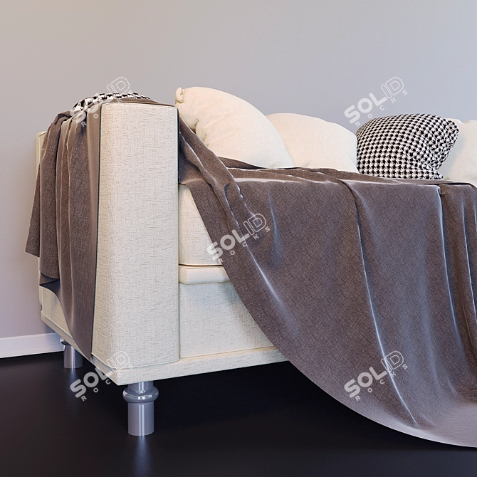 Cozy Cushion Sofa 3D model image 2