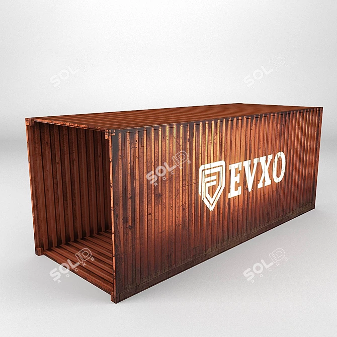 Battlefield 3 Container Set: 10 Units, 6m Length 3D model image 3