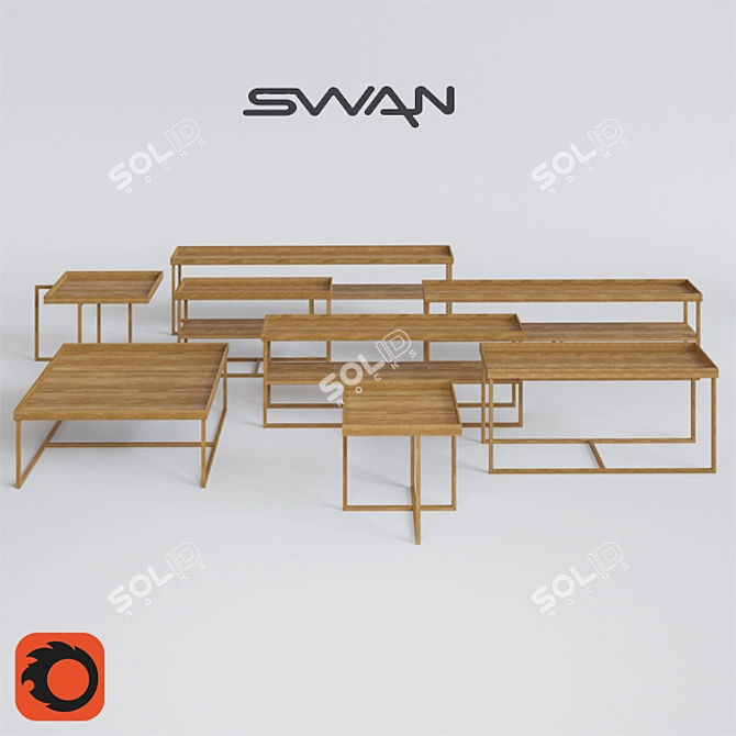Elegant Match Collection by Swan 3D model image 1
