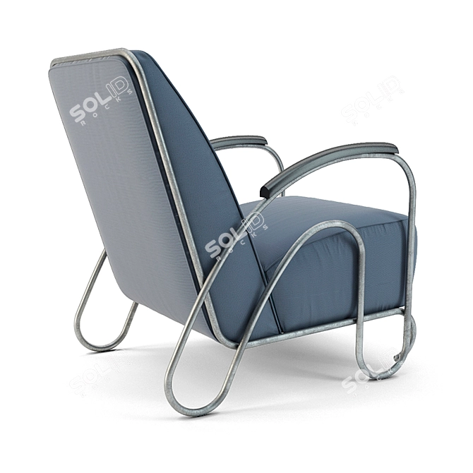 Brett Industrial Loft Armchair 3D model image 2