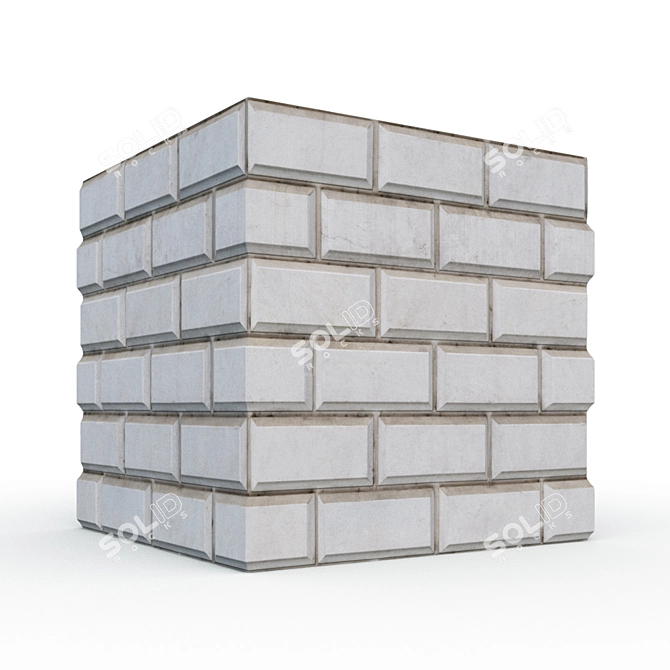 Sleek Brick Tiles - Exteriors or Interiors 3D model image 1