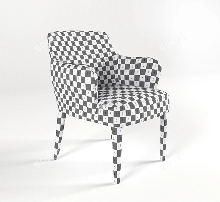 FEBO '15 Leather Chair by B&B ITALIA 3D model image 2