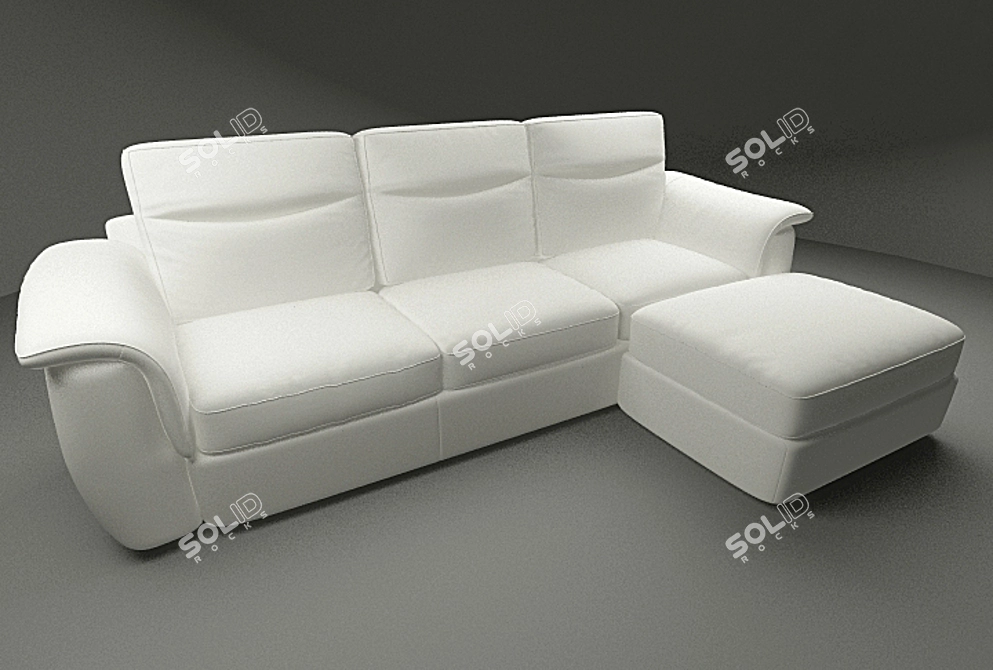 Modern Comfort Sofa 3D model image 3