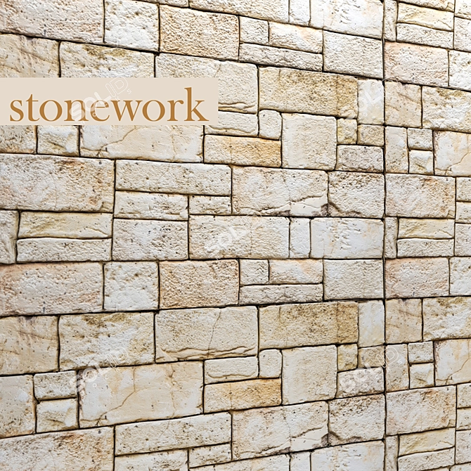 Sturdy Stone: Versatile Masonry Solution 3D model image 1