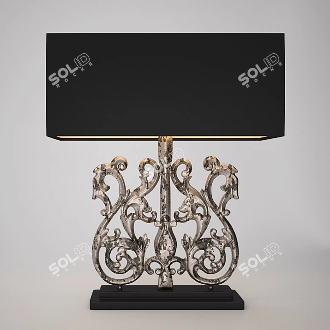 Heathfield Fleur Silver Medium 3D model image 1