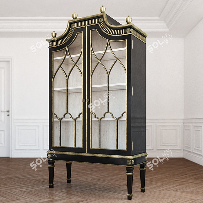 EBANISTA Saville Cabinet: Elegant Storage Solution 3D model image 1