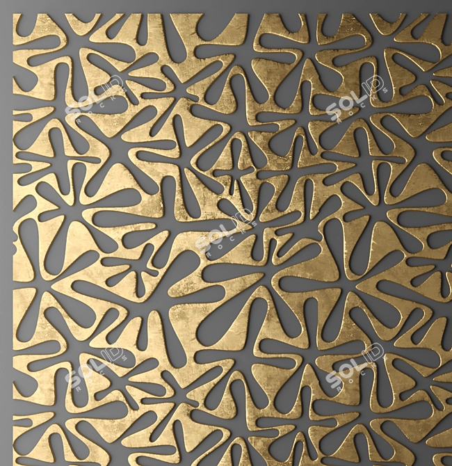 3D Wall Panel Decor 3D model image 3