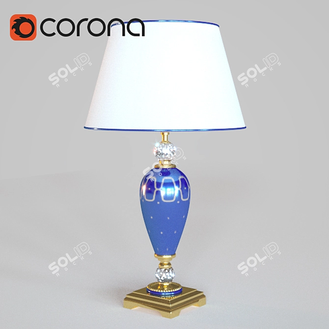 Elegant Le Porcellane Table Lamp 3D model image 1