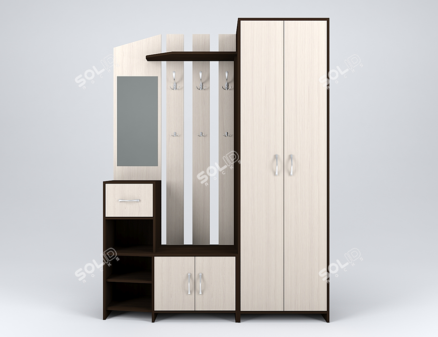 Modular Entrance Furniture: Kalina Comfort Factory 3D model image 2