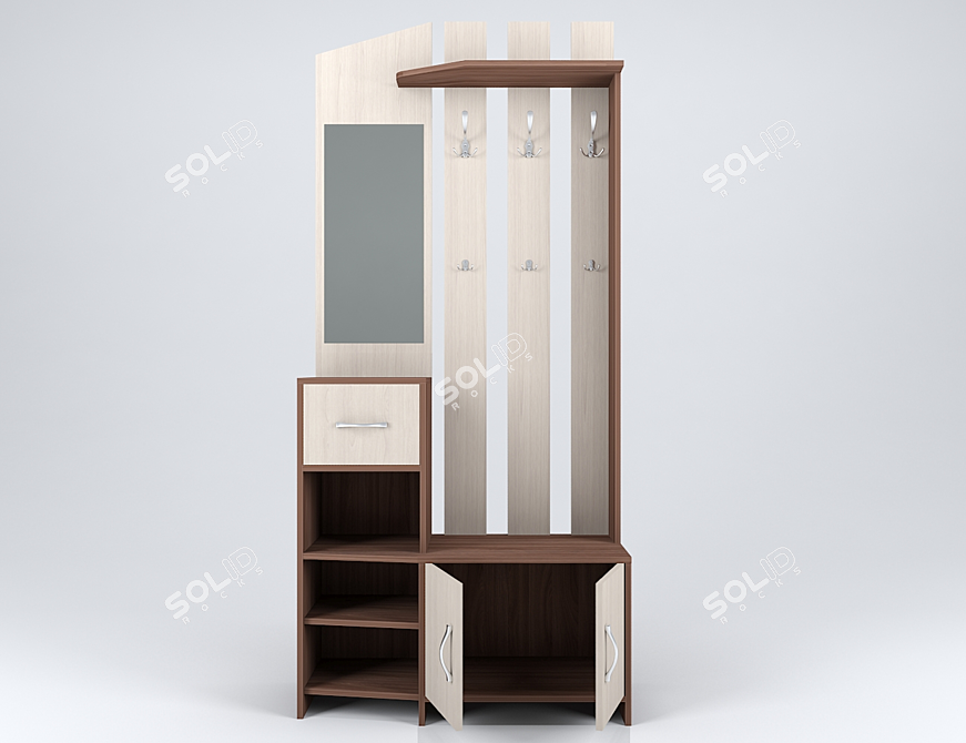 Modular Entrance Furniture: Kalina Comfort Factory 3D model image 3