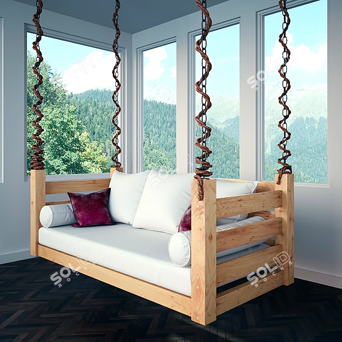 "Versatile Swing Bed Package - Quick Delivery! 3D model image 2