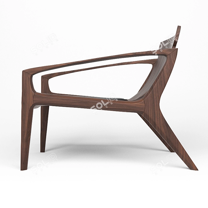 Elegant Linna Chair: A Stunning Masterpiece 3D model image 2