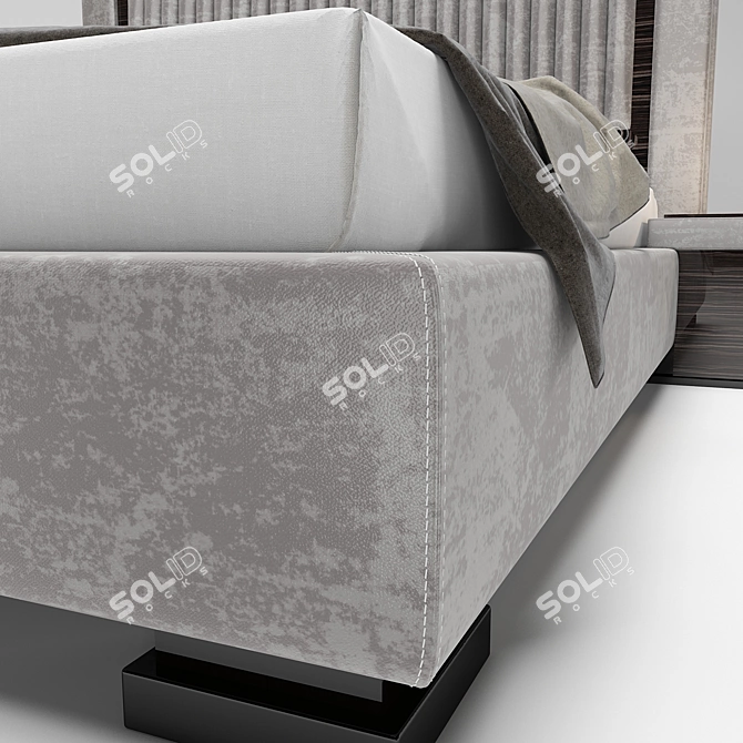 Classic Capital Bed 3D model image 3