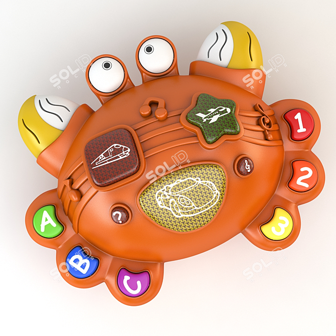 Musical Crab Rattle 3D model image 1