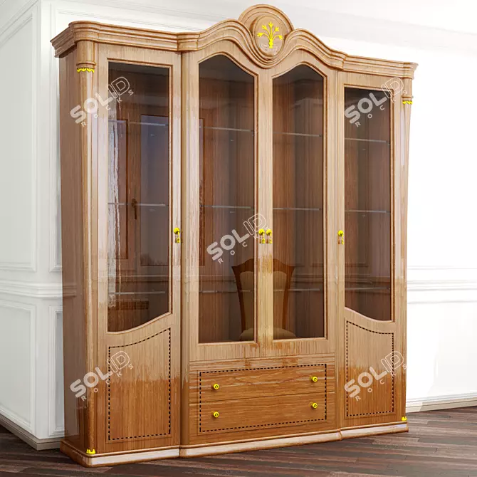 Italian Cupboard: Authentic Style 3D model image 1