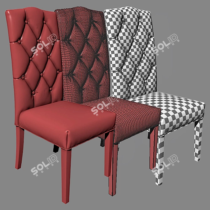 Elevated Dining Chair 3D model image 3