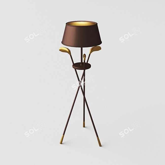 Golf Lamp: Stylish Floor Lighting 3D model image 1