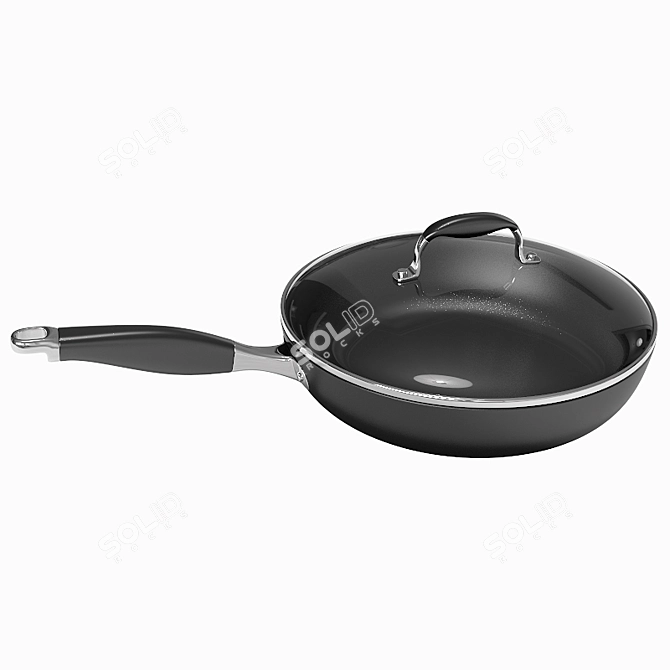 Calphalon Fry Pan: The Perfect T-Fal Replacement 3D model image 3