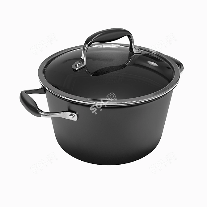 Calphalon Stock Pot: Perfect for Cooking 3D model image 1