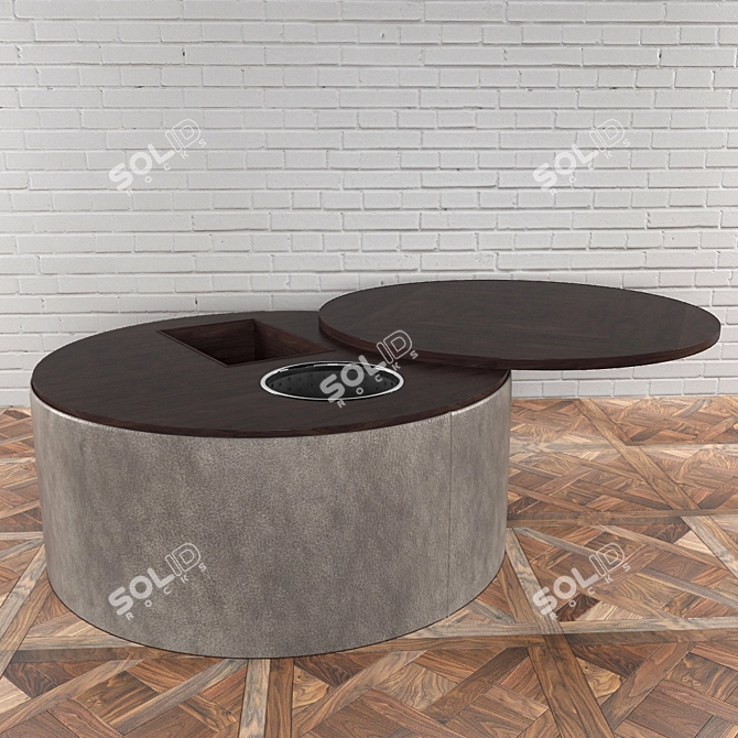 Caprice Table: Stylish Storage Solution 3D model image 1