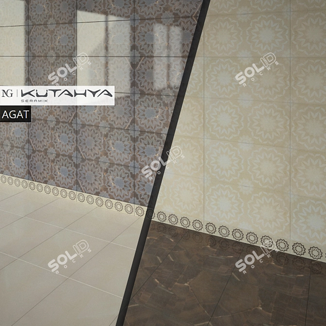 AGAT Ceramic Wall and Floor Tiles 3D model image 2