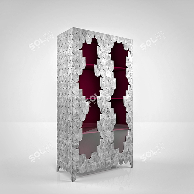 Elegant Oporto Cabinet: Limited Edition 3D model image 2