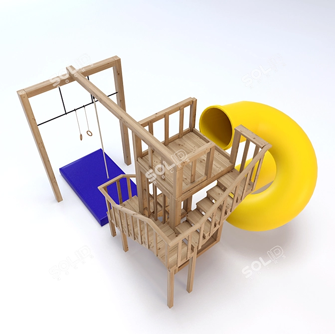 FunSlide: Kids' Favorite Playground 3D model image 2