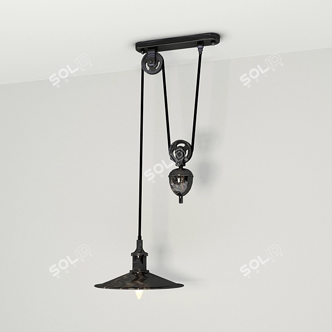 Zeppelin Voyager Hanging Lamp 3D model image 1