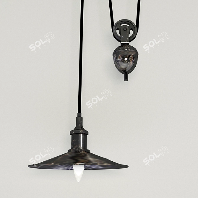 Zeppelin Voyager Hanging Lamp 3D model image 2