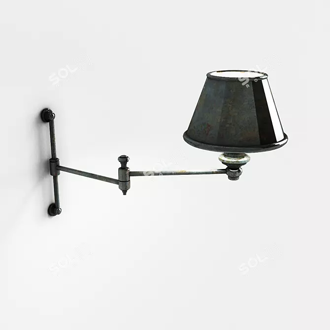 Voyager Collection: Lauren Wall Lamp 3D model image 1