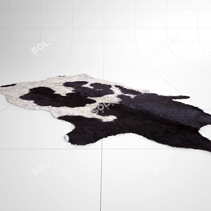 Cowhide Hair and Fur: Export-ready Modifier 3D model image 1