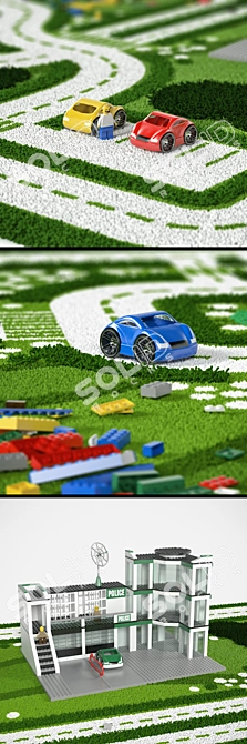 Lego Playtime 3D Carpet 3D model image 2