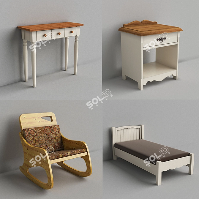 Belfan Wellige: Elegant Furniture Collection 3D model image 1